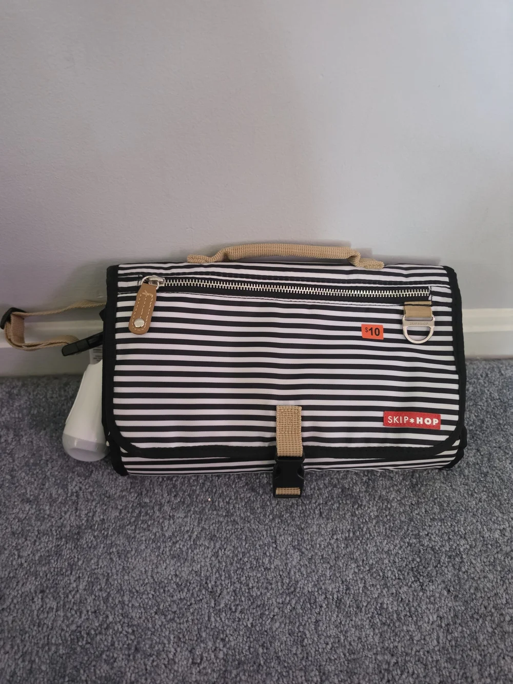 Skip Hop Gray Diaper Backpack with Changing Station
